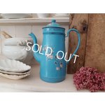 画像: アンティ―クホーロー花柄コーヒーポット