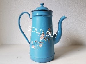 画像6: アンティ―クホーロー花柄コーヒーポット