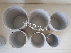 画像4: アンティ―ク白キャニスター6P