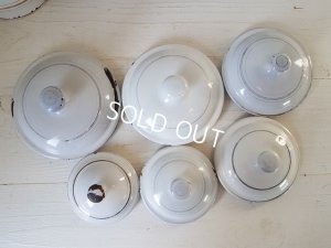 画像5: アンティ―ク白キャニスター6P