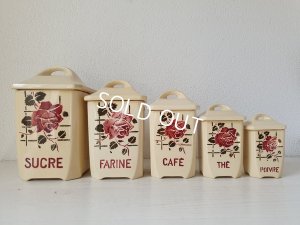 画像4: バドンヴィレーローズ柄陶器キャニスター