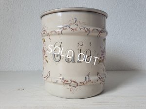 画像4: アンティ―ク花柄キャニスター