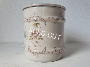 画像7: アンティ―ク花柄キャニスター