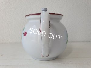 画像6: ホーローローズ柄ティーポット