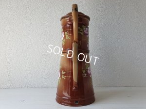 画像15: アンティークホーローローズ柄コーヒーポット