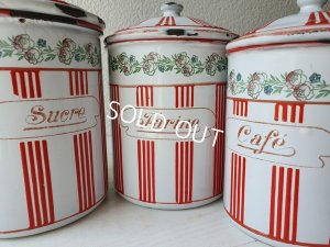 画像3: BB赤ストライプローズガーランドキャニスター