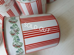 画像5: BB赤ストライプローズガーランドキャニスター