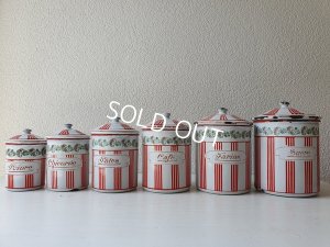 画像11: BB赤ストライプローズガーランドキャニスター