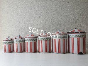 画像9: BB赤ストライプローズガーランドキャニスター
