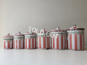 画像8: BB赤ストライプローズガーランドキャニスター