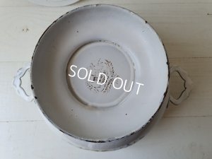 画像7: アンティークホーロー小鳥柄スーピエール