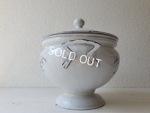 画像13: アンティークホーロー小鳥柄スーピエール