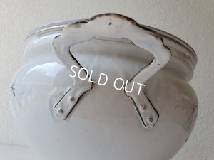 画像10: アンティークホーロー小鳥柄スーピエール