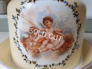 画像2: オパリンガラスエンジェル柄チーズドーム