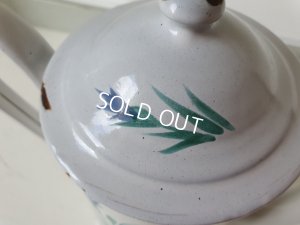 画像8: アンティーク花柄ホーローポット