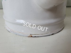 画像13: アンティーク花柄ホーローポット