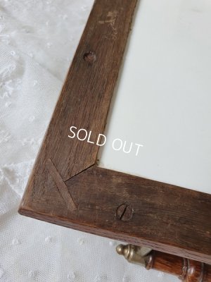 画像7: フレンチ陶器花柄トレイ