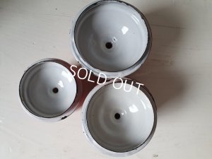 画像8: アンティーク花柄キャニスター3P