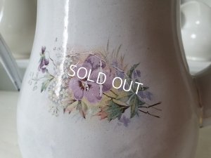 画像6: アンティークパンジー柄コーヒーポット