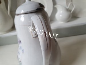 画像15: アンティークパンジー柄コーヒーポット