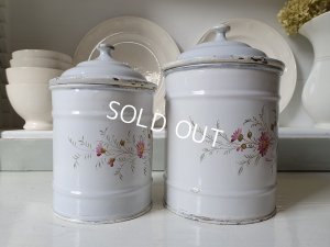 画像6: エトワール社花柄キャニスターセット