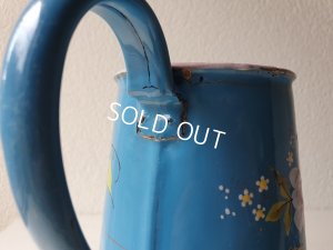 画像10: アンティークホーローローズ柄コーヒーポット