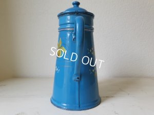 画像13: アンティークホーローローズ柄コーヒーポット