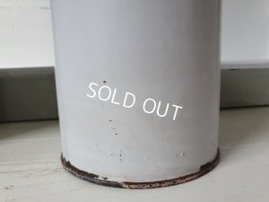 画像12: アンティークホーロー手描きキャニスター2P