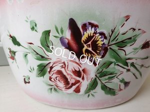 画像3: Japyピンクぼかしローズとパンジー柄キャセロール