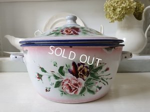 画像6: Japyピンクぼかしローズとパンジー柄キャセロール