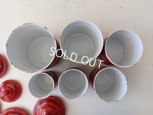 画像6: エトワール社すみれ柄キャニスター6P