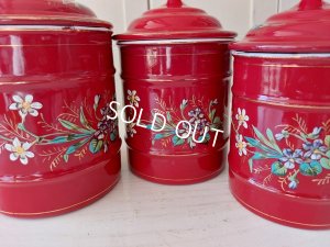 画像3: エトワール社すみれ柄キャニスター6P