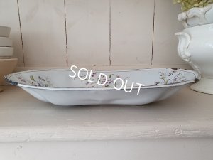 画像8: アンティークホーローすみれ柄トレイ