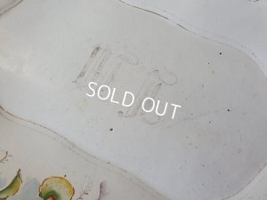 画像12: アンティークホーローすみれ柄トレイ