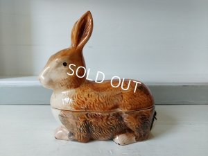 Michel Caugantうさぎテリーヌポット アンティークショップ Michel Caugantうさぎテリーヌポット アンティークショップ
