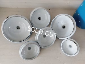 画像10: アンティークホーロートッド柄キャニスター6P