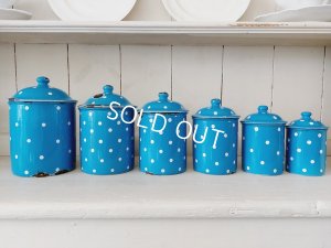 画像4: アンティークホーロートッド柄キャニスター6P