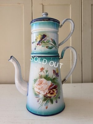 画像2:  Japyローズとパンジー柄コーヒーポット