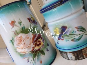 画像7:  Japyローズとパンジー柄コーヒーポット