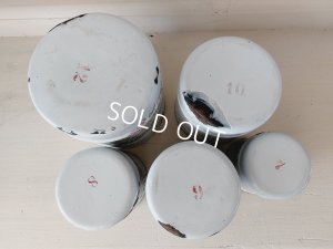 画像11: アンティークホーロー花柄キャニスター