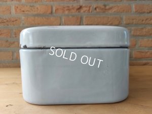 画像5: アンティークホーローローズ柄ブレッドボックス