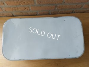 画像10: アンティークホーローローズ柄ブレッドボックス