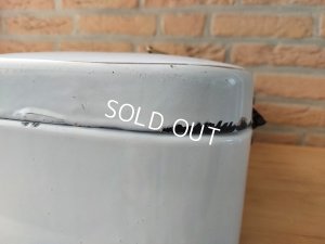 画像14: アンティークホーローローズ柄ブレッドボックス