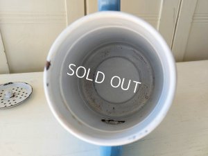 画像12: アンティークホーロー手描きすみれ柄ポット