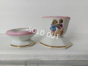 画像10: リモージュ窯チャイルドエッグスタンドセット