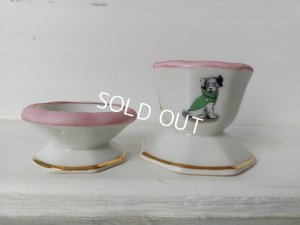 画像12: リモージュ窯チャイルドエッグスタンドセット