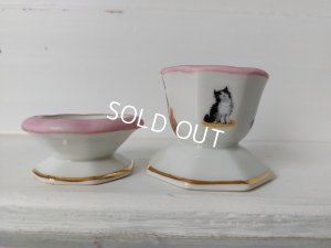 画像13: リモージュ窯チャイルドエッグスタンドセット