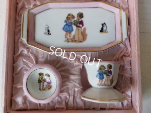 画像3: リモージュ窯チャイルドエッグスタンドセット