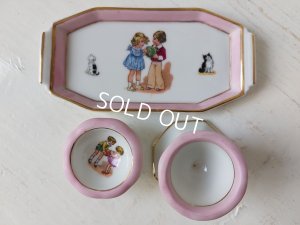 画像4: リモージュ窯チャイルドエッグスタンドセット