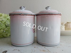 画像3: アンティークピンクグラデーションキャニスター2P